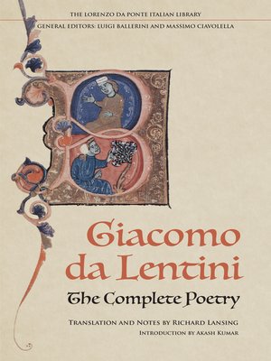 cover image of The Complete Poetry of Giacomo da Lentini